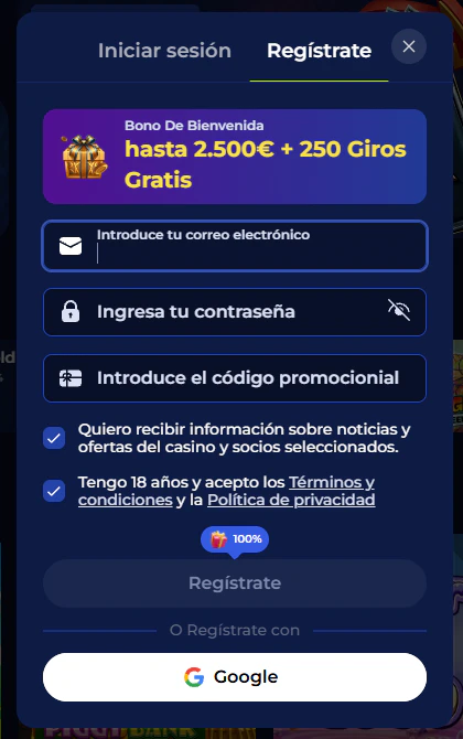 Ivybet Casino registro con bono de bienvenida